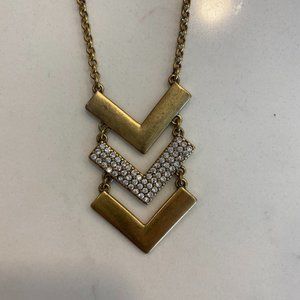 Long Pendant Arrow Gold Necklace